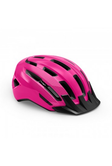 MET DOWNTOWN bicycle helmet, pink gloss, size M/L