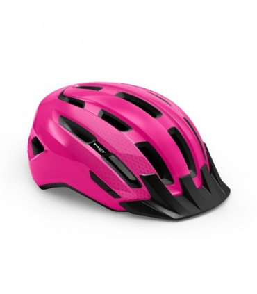 MET DOWNTOWN bicycle helmet, pink gloss, size S/M
