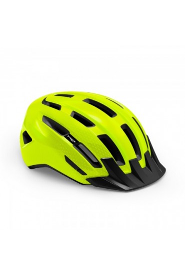 Kask rowerowy MET DOWNTOWN, żółty połysk, rozmiar S/M