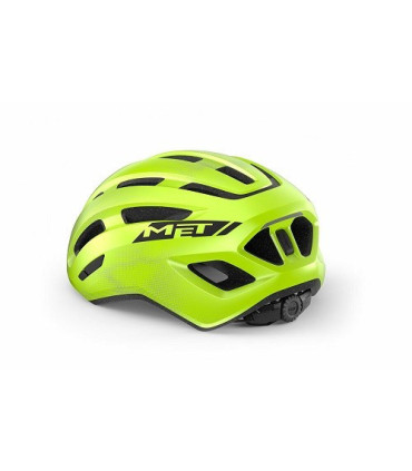 Kask rowerowy MET MILES, żółty połysk, rozmiar  M/L
