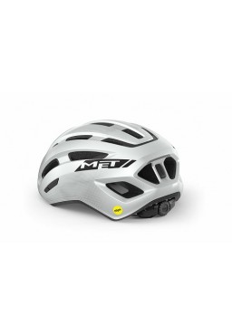 Kask rowerowy MET MILES MIPS, biały połysk, rozmiar  M/L