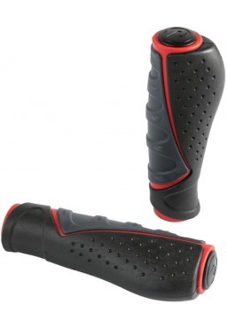 ACCENT Comfort 3D 130mm Handlebar Grips black-red