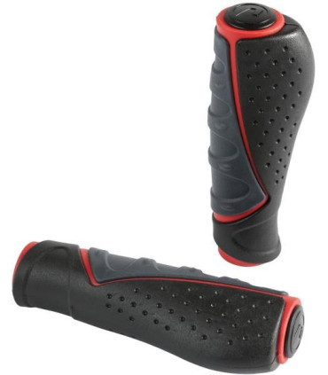 ACCENT Comfort 3D 130mm Handlebar Grips black-red