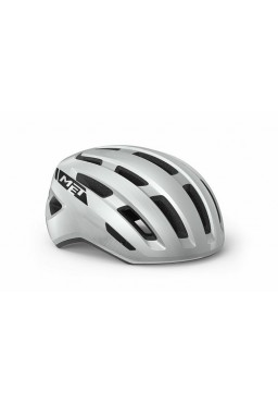 Kask rowerowy MET MILES MIPS, biały połysk, rozmiar  S/M