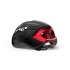 MET STRALE bicycle helmet, black red gloss, size L