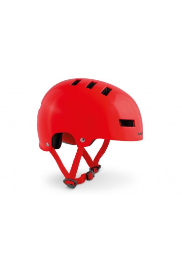 MET YOYO bicycle helmet for kids, red, size M