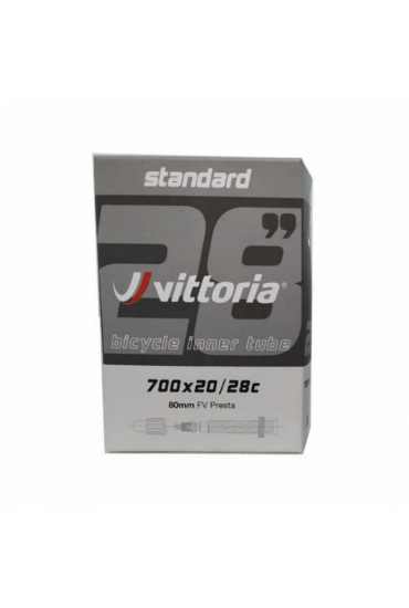 Vittoria Standard 700 x 20/28c, Presta 60mm RVC Bicycle Inner Tube