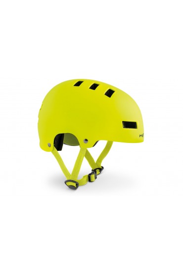 MET YOYO bicycle helmet for kids, yellow, size M