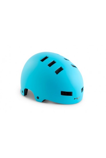 MET ZONE bicycle helmet,  cyan mat, size L