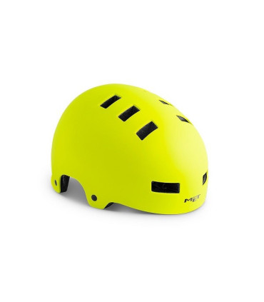 MET ZONE bicycle helmet, yellow mat, size M