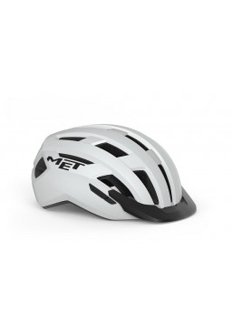 MET ALLROAD bicycle helmet, white matt, size M