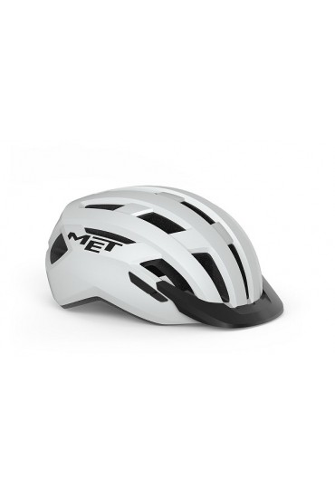 MET ALLROAD bicycle helmet, white mat, size L