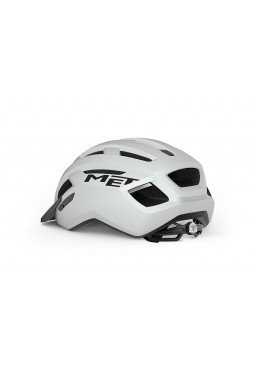 MET ALLROAD bicycle helmet, white matt, size M