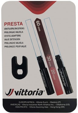 Vittoria Valve Extension Adapter 20mm + key