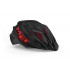 MET CRACKERJACK kids bicycle helmet, black red, size unismall