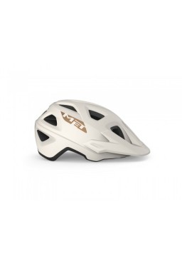 MET ECHO bicycle helmet,  white bronze matt, size L