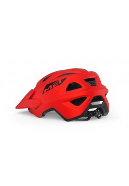 Kask rowerowy MET ECHO, czerwony matowy, rozmiar M