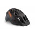 Kask rowerowy dla dzieci MET CRACKERJACK, czarno-czerwony, rozmiar unismall