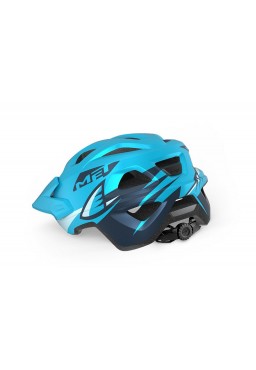 Kask rowerowy dla dzieci MET ELDAR, niebieski matowy (shark), rozmiar unismall