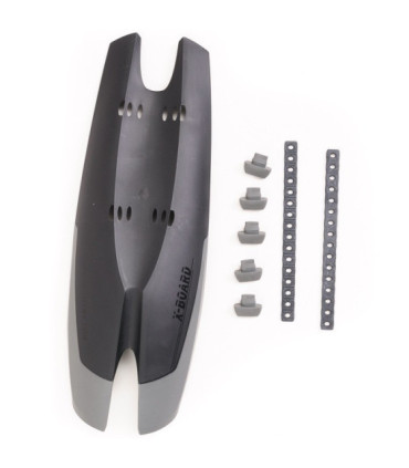  SKS X-Board Downtube Mudguard made of 2-component plastic Black-Grey