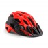 MET LUPO bicycle helmet, red black, size L