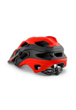 MET LUPO bicycle helmet, red black, size M