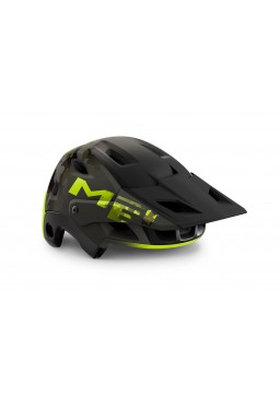 Kask rowerowy MET PARACHUTE MCR MIPS, czarno-zielony, rozmiar M