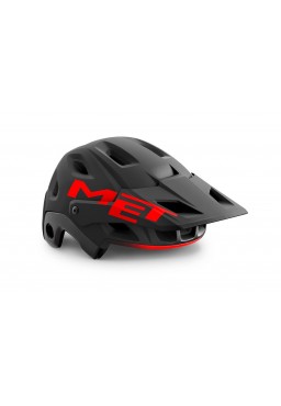 Kask rowerowy MET PARACHUTE MCR MIPS, czarno-czerwony, rozmiar S