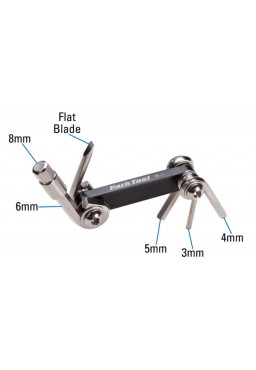 Park Tool IB-1 I-Beam Multi Tool Flat Blade/ Hex Wrenches - 3/4/5/6/8mm