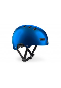 Bluegrass SUPER BOLD bicycle helmet, blue glossy, size S