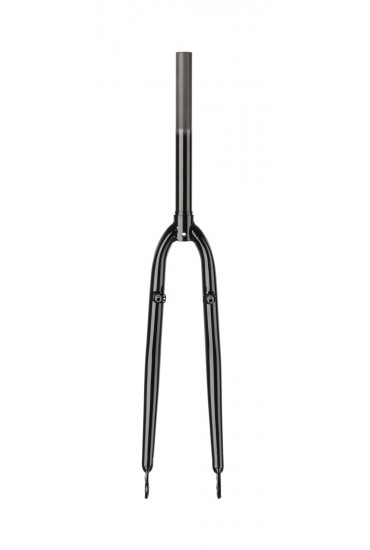 Widelec ACCENT trekingowy 1" 700C, czarny, stalowy, Czarny