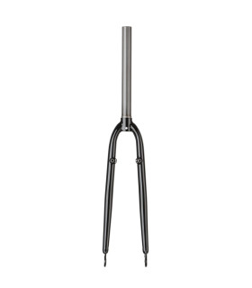 Widelec trekingowy 1-1/8" 700C, czarny, stalowy