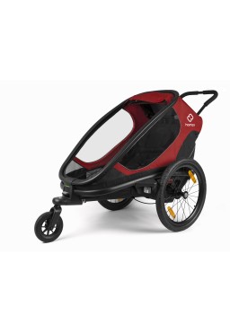 Hamax Outback One Bicycle Trailer - Red-black