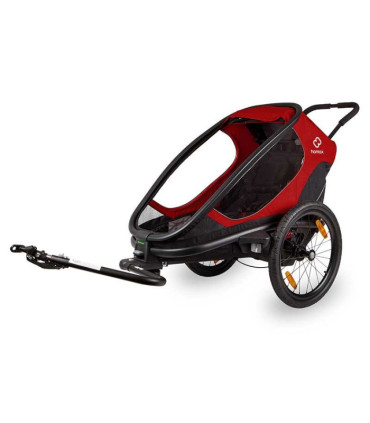 Hamax Outback One Bicycle Trailer - Red-black