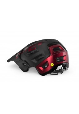 Kask rowerowy MET ROAM MIPS, czarno-czerwony, rozmiar M