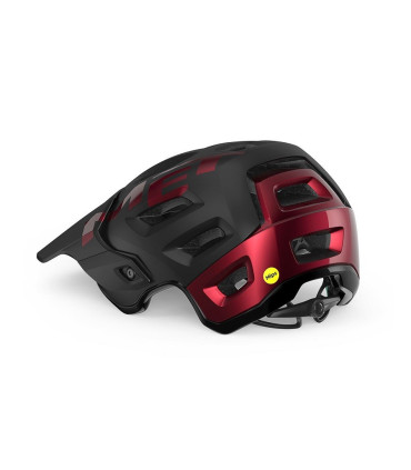 Kask rowerowy MET ROAM MIPS, czarno-czerwony, rozmiar L