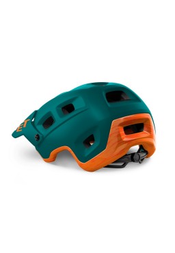 MET TERRANOVA bicycle helmet, green orange, size L