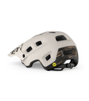 Kask rowerowy MET TERRANOVA MIPS, biało-brązowy, rozmiar L