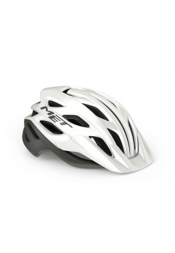 MET VELENO bicycle helmet, white grey, size L