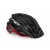 Kask rowerowy MET VELENO czarno-czerwony, rozmiar M