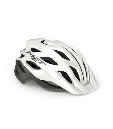 Kask rowerowy MET VELENO biało-szary, rozmiar L