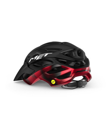 Kask rowerowy MET MIPS VELENO czarno-czerwony, rozmiar L