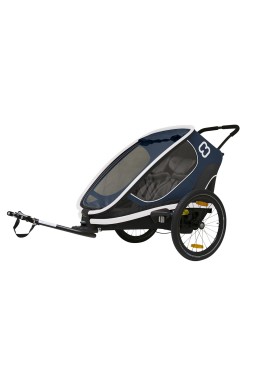 Hamax Outback 2in1 Reclining Multi-Sport Child Bike Trailer + Stroller Navy Blue