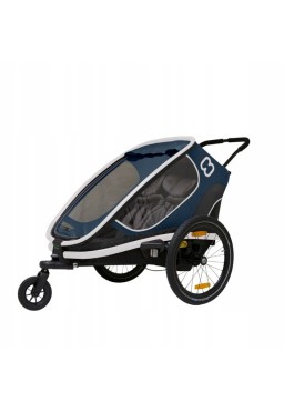 Hamax Outback 2in1 Reclining Multi-Sport Child Bike Trailer + Stroller Navy Blue