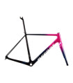 Rama przełajowa ACCENT CX-ONE Carbon różowa set (rama, widelec, stery, wspornik siodła), rozmiar S (52 cm)