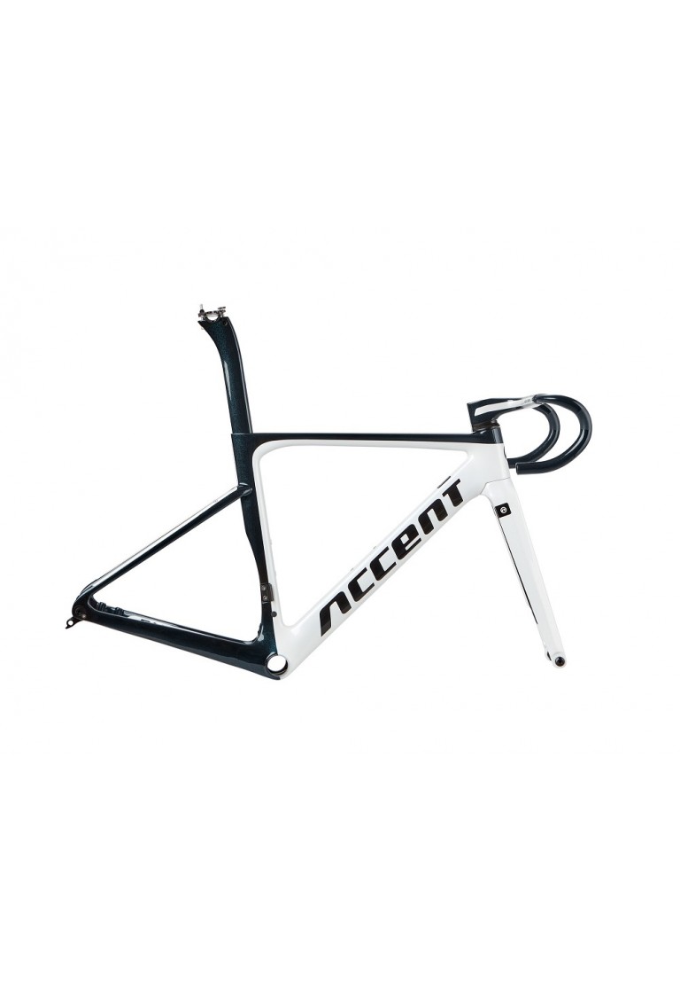 Accent Cyclone Carbon Disc Road Bike Frame Pearl White Size M 52 Cm
