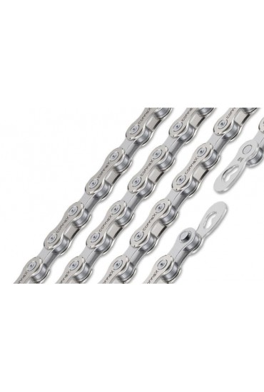 Wippermann CONNEX 10sX 10-Speed 114 Links Derailleur Chain Stainless Steel/Nickel 