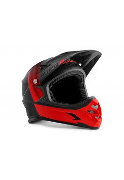 Bluegrass INTOX bicycle helmet, black red matt, size S