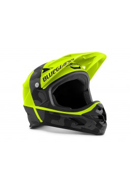 Bluegrass INTOX bicycle helmet, fluo yellow black matt, size S