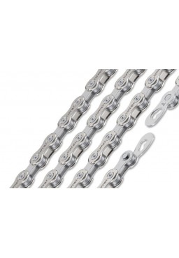 Wippermann CONNEX 9sX 114 Links, 9-Speed Derailleur Chain Stainless Steel/Nickel, Connex Link